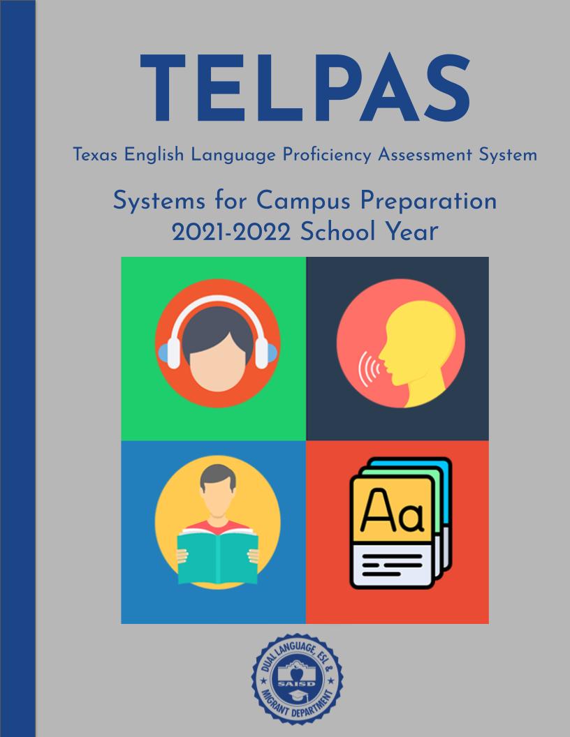 TELPAS Systems for Campus Preparation 21-22